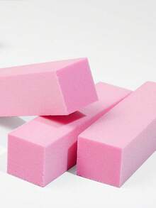 10pcs Nail File Sanding Blocks, 4-Sided Nail Buffer - Pink - View 3
