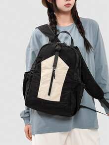 Esta mochila multifuncional es un artículo esencial para estudiantes que se desplazan, viajes a corta distancia y compras diarias. Disponible en 4 colores, cambia fácilmente entre estilos frescos, retro, minimalistas y al aire libre. Diseño de almacenamiento multicapa, práctico y totalmente funcional. - Multicolor - Ver 7