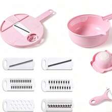 Bộ 11 món/bộ, dụng cụ cắt rau củ đa năng 12 trong 1, thích hợp cho cà rốt, khoai tây, củ cải, v.v., thái lát, bào sợi, bào vụn bằng tay, dụng cụ nhà bếp thiết yếu. - Nhiều màu - Xem 15