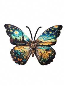 1pc Landscape Design Metal Large Butterfly Wall Decor, Oversized Outdoor Garden Decoration, Suitable For Yard, Garden, Patio, Fence, Balcony, Party, Waterproof And Rust-Proof Craft, Gardening Supplies, Gift For Friends And Family, Mother's Day Gift - A - View 13
