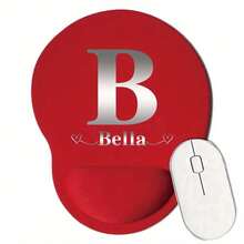 Personalized Custom Name Mouse Pad - High-End Durable Office & Gaming Desk Mat With Ergonomic Wrist Rest, Customizable Text & Symbols, Wear-Resistant Surface, Suitable For PC & Laptop, Minimalist Design, Premium Quality, Remote Work Essential, Smooth Touch, Must-Have For Tech Enthusiasts - Multicolor - View 3