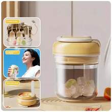 1pc 3-In-1 Ice Making Container & Water Bottle, 380ml Leakproof Portable Tumbler With Straw, One-Press Ice Release Freezer Mold, Reusable Cold Drink Cup For Summer Iced Coffee, Smoothie, Juice, Travel, Camping, Outdoor, Picnic, Home - View 15