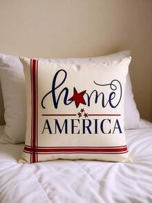 1 pièce Housse de coussin décorative personnalisable thème Thanksgiving, personnalisée avec votre texte, numéros, images préférés. Meilleur cadeau pour anniversaire, fête des pères, fête des mères, Halloween, Noël, Saint-Valentin, jour personnalisé, Jour du Souvenir, Thanksgiving, Pâques, Poisson d'Avril, Carnaval, Journée Portes Ouvertes, Fête Nationale, etc. (Coussin non inclus) - Modèle D - Voir 5