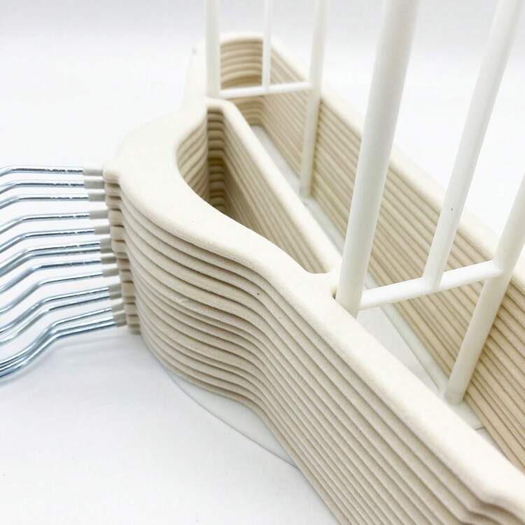 1-Pack Hanger Organizer - Space-Saving Stackable Rack For Velvet & Plastic Hangers With Laundry Clips | Perfect For Laundry Room & Drying Storage | Multi-Purpose Hanger & Clip Holder - View 4