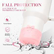 1pc 3D Bow Silicone Water Bottle Sleeve, Beautiful Fashionable Anti-Drop Shock-Absorbing Water Bottle Accessory, Compatible With Stanley, Suitable For Travel, Sports, Fitness - Multicolor - View 5