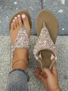 Khaki Champagne Glitter