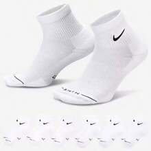 Nike Everyday Elevated Ankle Socks 6 Pack HQ8031-901 - 黑白 - 查看 1