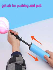 5 Stücke Handluftpumpe, manuelles Aufblasgerät für Latexballons, einfach zu benutzende Luftpumpe für Partydekoration, Weihnachten, Geburtstagszubehör - X - Übersicht 6