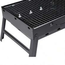 3 Sizes Barbecue Grill / Patio Cart Model / Outdoor Folding Portable Model / Outdoor Multi-Function Barbecue Grill / With Side Table & Storage Shelf / Patio Charcoal Grill - A - View 3
