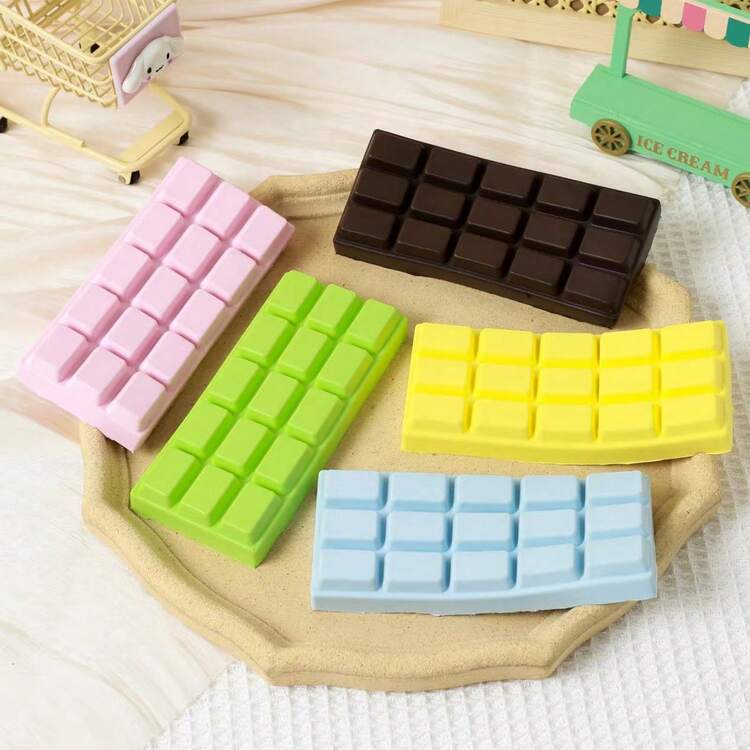Juguete Antiestrés De Chocolate Falso | Fidget Sensorial Realista | Alivio Del Estrés Para Oficina Y Escuela | Decoración De Escritorio | Regalo Original Para Adultos Y Niños