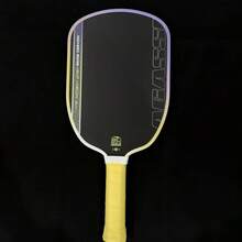阿加西Pro T700碳纤维匹克球拍，16毫米聚丙烯蜂窝芯，质地柔软，适合专业比赛 - 黃色 - 查看 9
