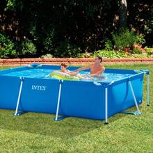 Intex Metal Frame Rectangular Pool 300 X 200 X 75cm - Blue - View 2