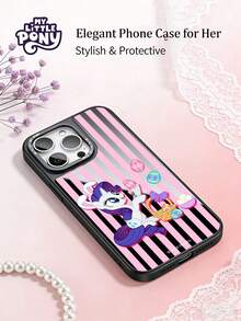 Hasbro MY LITTLE PONY 官方正品手机壳，黑色镜面手机壳，卡通少女手机壳，节日礼物手机壳，盒装，兼容苹果 iPhone 17、17 Air、17 Pro、17 Pro Max、11、12、13、14、15、16 Pro、16 Pro Max、14 Plus、15 Plus、16 Plus、15 Pro Max、16 Pro、16 Pro Max - 彩色 - 查看 3