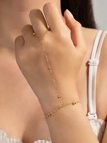 Bộ 5 vòng tay dây mảnh mạ vàng, trang sức phong cách tối giản sang trọng, phù hợp cho đi làm hàng ngày, đi nghỉ mát và dự tiệc tối. - Nhiều màu - Xem 2