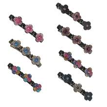 10pcs/Set Plum Blossom Rhinestone Headbands & Hair Clips, Bangs & Texture Hair Accessories Combo (5 Headbands + 5 Hair Clips) Travel Accessories Hair Band Diadema Hair Hoop - Multicolor - View 6