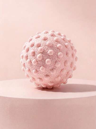 1pc TPR Massage Ball With Raised Dots, Solid Foot Muscle Relaxation, 6 Colors Yoga Ball For Shoulder, Neck And Massage