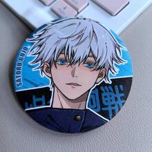 Jujutsu Kaisen 1 chiếc ghim cài áo kim loại 2D hình hoạt hình , Geto, Megumi, Sukuna, Yuji, Yuta, Nobara, ghim cài áo Double Flash, phụ kiện đôi, trang trí ba lô học sinh, phụ kiện túi xách, quà tặng bạn bè, trang trí trang phục đôi Anime cho Ngày Valentine, Halloween, ngày lễ, Cosplay, sưu tập, kỷ niệm. - Xem 9