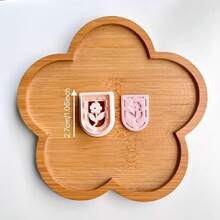 Dao cắt đất sét mini hình bookmark xếp chồng, dao cắt đất sét polymer, khuôn làm đồ trang sức bằng gốm mềm, bookmark may vá sáng tạo, dụng cụ làm đồ trang sức thủ công, dụng cụ cắt dập nổi 3D, dụng cụ làm đồ trang sức - Màu be - Xem 9