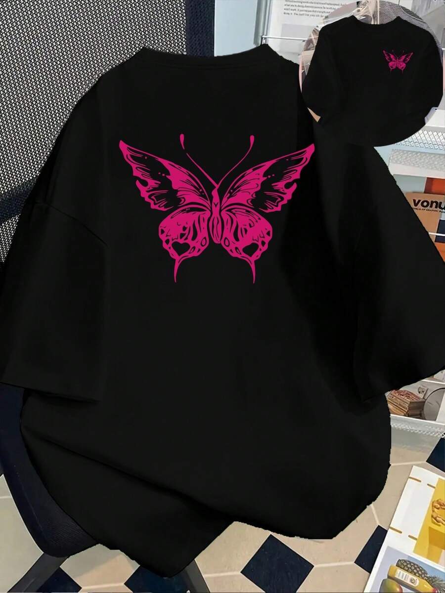 Plus Size T-Shirts - Black - View 1