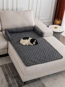 1 tấm thảm cho thú cưng dùng được cả bốn mùa, đệm sofa kiêm giường ngủ cho chó và mèo. - màu đen - Xem 1