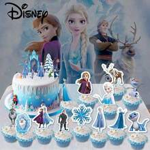 Disney 14件套冰雪艾莎主题蛋糕装饰插牌，DIY家居蛋糕装饰，派对蛋糕装饰签 - 彩色 - 查看 6