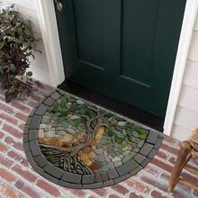 1pc Stone Texture Tree Root Creative Doormat, Small Rug, Welcome Mat, Carpet, Floor Mat, Outdoor Doormat, Kitchen Rug, Home Decor, Front Door Mat, Area Small Rug, Outdoor Mat, Home Decor, Area Rug, Garden Rug, Graduation Gift, Washable Carpet - Multicolor - View 5