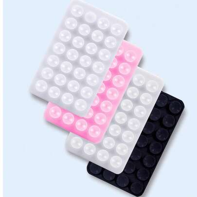 1 cái giá đỡ điện thoại silicon hai mặt, giá đỡ điện thoại hút chân không, giá đỡ điện thoại dán rảnh tay, thích hợp cho chụp ảnh tự sướng và quay video, giá đỡ vòng điện thoại, có thể gắn tường, gắn trên xe hơi, thích hợp cho nhà, văn phòng, phòng tắm, nhà bếp, dễ vệ sinh, không để lại cặn, cảm giác mềm mại, phụ kiện điện thoại có thể tái sử dụng