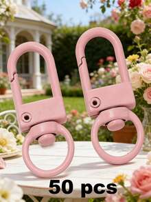 10-Pack Alloy Swivel Lobster Clasp Keychain - Multi-Functional Spring Hook Key Ring For Handbags And Accessories - Multicolor - View 35