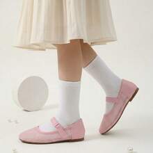 Mesh Mary Jane Flat Shoes, Suitable For Daily Wear - Pink - View 2