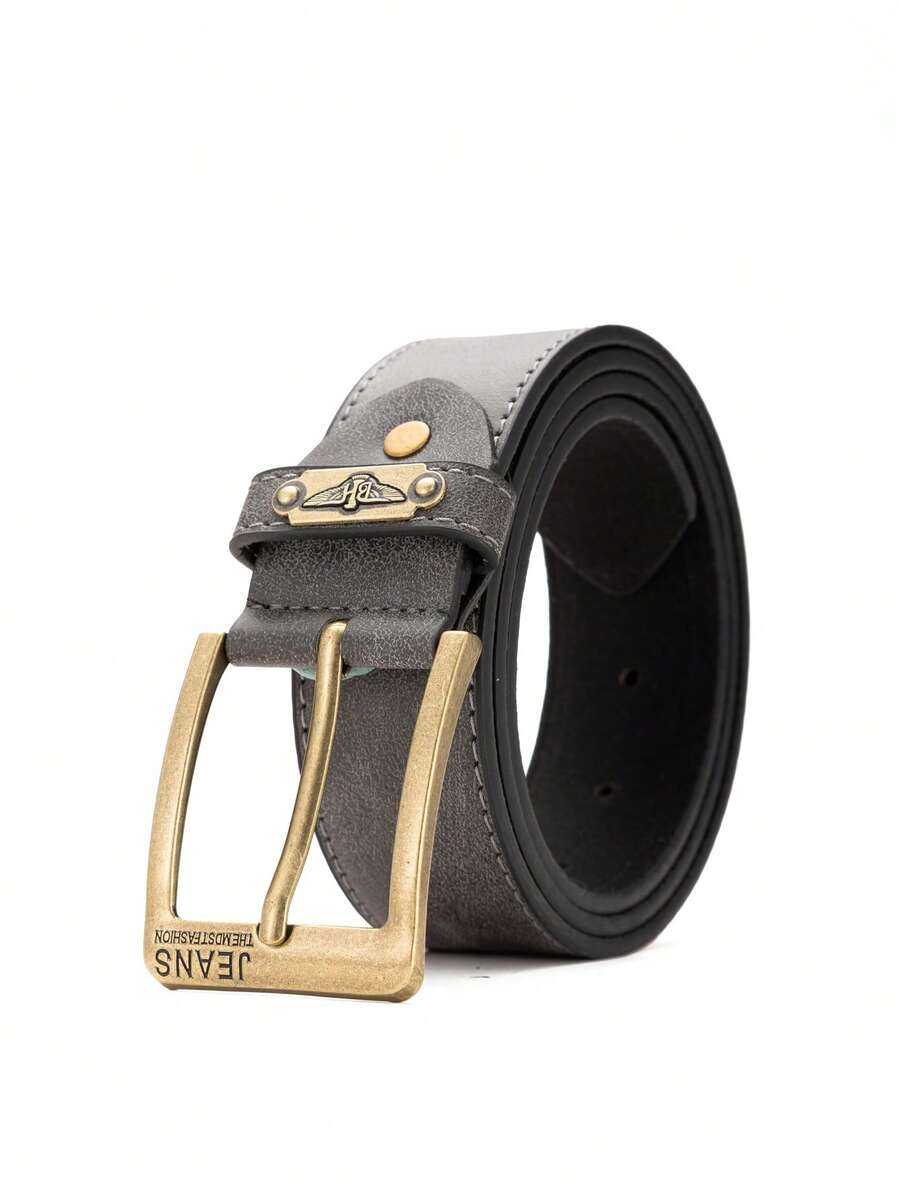 1条男女通用针扣PU皮带，休闲百搭，适合日常佩戴 - BH1029 - 查看 1