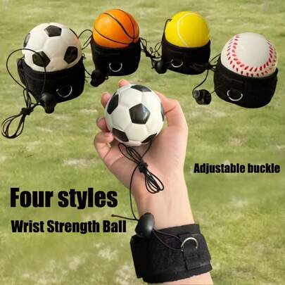 1pc Wrist Exerciser Ball, Palm Toss Rebound Ball, Wrist Strength Training Ball With Rope, Interactive Coordination Training Device