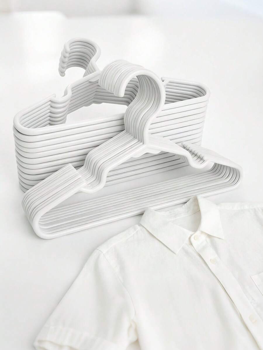 10/20 chiếc móc treo quần áo trẻ em bằng nhựa, móc treo quần áo trẻ sơ sinh chống trượt, phù hợp cho quần áo trẻ sơ sinh, trẻ nhỏ, quần, áo khoác, váy. - Nhiều màu - Xem 1