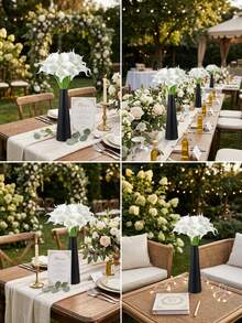 1/10/20 Stücke künstliche Calla Lilie, für Hochzeiten, französischer Stil Heimdekoration, Hochzeitsarrangements, Kerzendinner, Weihnachtsfeiern, Tischzentrum Dekorationen, Außengarten Dekorationen, auch als Einweihungsgeschenke, Hochzeitsgeschenke, Jahrestags-Geschenke, Geburtstags-Geschenke, Muttertags-Geschenke verwendbar - Verschiedenfarbig - Übersicht 3