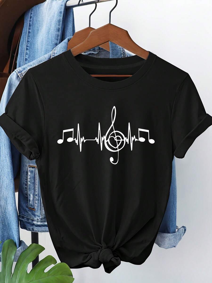 Women T-Shirts - Black - View 1