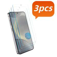 3片装高清钢化玻璃屏幕保护膜,兼容三星Galaxy S24/S24 Plus/S24 Ultra、S25/S25 Plus/S25 Ultra、S26/S26 Plus/S26 Ultra、A56、A16、A36、A17、A26、A57、S25 FE、A07。防摔、防刮、防水、易于安装,手机保护膜。 - 無色 - 查看 7