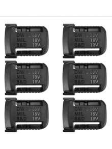 6 Giá đỡ pin, giá lưu trữ pin, giá treo bảo vệ pin cho máy Black&Decker dùng pin 18V và 20V - 6 cái - Xem 8