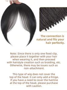 SHDanrtsey 1pc Seamless Mesh Wig With Bangs And Adjustable Button, Perfect Scalp Fit, Ideal Choice For Women - This Fantasy-Themed Wig For Ladies Is Suitable For Daily Commute And Travel - Multicolor - View 10