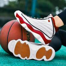 Men's Basketball Sneakers, High-Top Sneakers,Couple Matching Shoes, Non-Slip Athletic Shoes, Street Style Sneakers, Casual Sports Shoes, Men's Gift Sneakers, Pro Basketball Shoes, Men's Athletic Sneakers, Chunky Sneakers, Men's Running Shoes - 白紅 - 查看 8