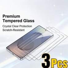 3片装高清钢化玻璃屏幕保护膜,兼容三星Galaxy S24/S24 Plus/S24 Ultra、S25/S25 Plus/S25 Ultra、S26/S26 Plus/S26 Ultra、A56、A16、A36、A17、A26、A57、S25 FE、A07。防摔、防刮、防水、易于安装,手机保护膜。 - 無色 - 查看 9