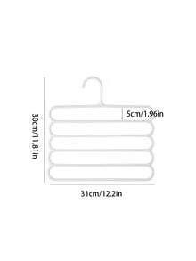 1/3/5/7pcs Five Layer Pants Rack, Home Wardrobe, Hanging Pants, Scarves, Storage Rack, Anti Slip Multi-Layer Scarf Rack, Tie Rack, Suitable For Storing Pants, Scarves, And Ties - Multicolor - View 4