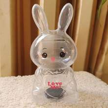 1pc Rabbit Shaped Funny Piggy Bank, Cute Animal Cartoon Coin Bank Suitable For Living Room, Bedroom, Study, Home Decor, Easter, Birthday, Holiday Party, Back To School Gift - Rabbit Piggy Bank - View 14