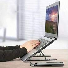 Giá đỡ laptop điều chỉnh góc 10 cấp độ - Tương thích với tất cả laptop, giá đỡ laptop di động điều chỉnh chiều cao - Giá đỡ máy tính gấp gọn cỡ lớn - Thiết kế công thái học giá đỡ máy tính bàn văn phòng, giá đỡ laptop bàn văn phòng - Nhiều màu - Xem 4