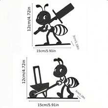 Freestanding Smiling Ant Shaped Toilet Paper Holder, Decorative Bathroom Tissue Roll Dispenser, Creative Bathroom Decor, Multi-Functional Paper Towel Storage Craft, Home Decor, Suitable For Bathroom, Bedroom And Living Room, Can Hold Standard Size Toilet Paper Rolls, Fun Bathroom Decor And Gift, Vivid Design Durable - Multicolor - View 8