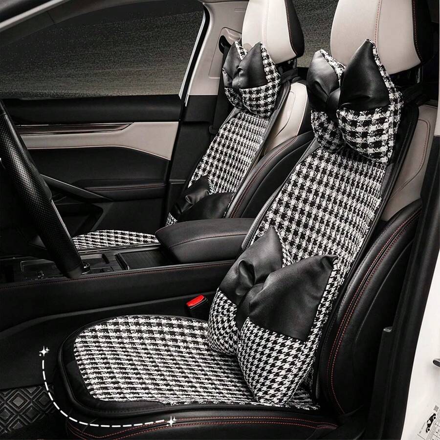 四季通用汽车座椅垫，小香型，透气舒适，时尚轻盈，尽显奢华，驾驶座椅垫，舒适汽车座椅垫，优雅简约，精致考究，展现女士独特优雅气质