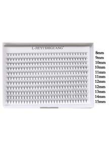 330 éventails par boîte, frisure C/D, épaisseur 0,05 mm, 12D/18D/20D, 8-15 mm / MÉLANGE, extensions de cils en éventail prêtes à l'emploi, look naturel et effiloché, ultra doux et super léger pour la vie quotidienne, les fêtes et les festivals de musique - Voir 4