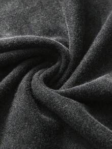 Áo thun nữ tay ngắn cổ tròn chất liệu cotton mài bạc, kiểu dáng thường ngày, họa tiết khỉ, thích hợp mặc mùa hè. - màu đen - Xem 6