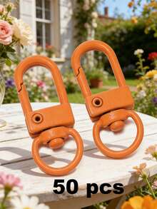 10-Pack Alloy Swivel Lobster Clasp Keychain - Multi-Functional Spring Hook Key Ring For Handbags And Accessories - Multicolor - View 25