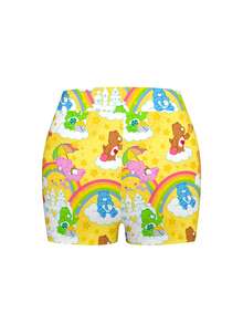 SHEIN | Care Bears All-Over Print Cute Pattern Shorts, Fitted Adorable Style, Essential Summer Item - Multicolor - View 4