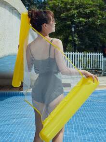 1pc Inflatable Water Hammock Lounge Chair Fruit Shaped Adult Summer Pool And Beach Float Party Use Perfect Summer Gift Swimming Pool Raft Floating Chair For Adult Vacation Fun And Relaxation Multi-Functional Water Lounge Chair Pool, Pool Accessories, Pool Foat, Swimming Pool, Pool Inflatable, Pool Party - Multicolor - View 2