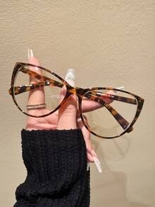 Fashionable Women's Daily Glasses, High-Definition Super-Light Cat-Eye Non-Prescription Glasses, Fake Glasses, Lightweight , Fashionable Frames, Metal Hinges, Comfortable And Snug Fit, Elegant Retro Minimalist Versatile Frames, Suitable For Travel, Party, Photography, Leisure, Beach, Music Festival, Outdoor, Vacation, Golf, Hiking, Fishing, Sports, Street Style, Birthday, Valentine's Day, Summer, Ideal Gift For Women. - Multicolor - View 6